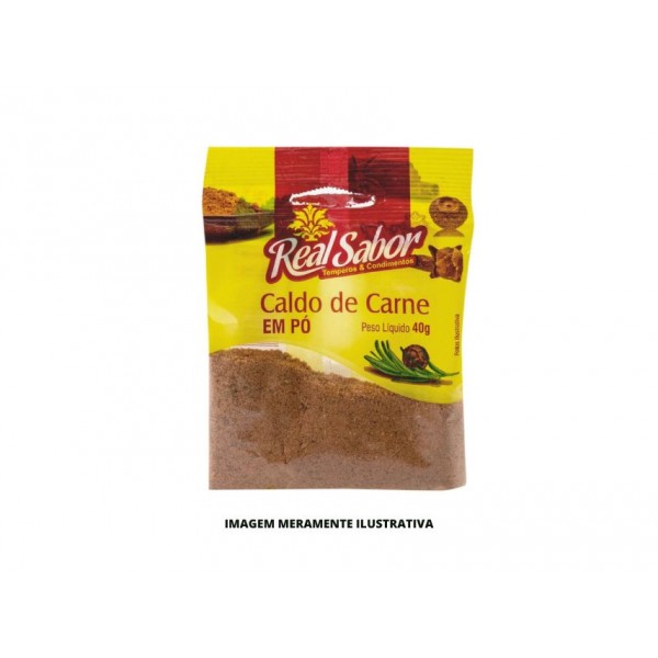 TEMPERO REAL SABOR CALDO DE CARNE 1X50X40G